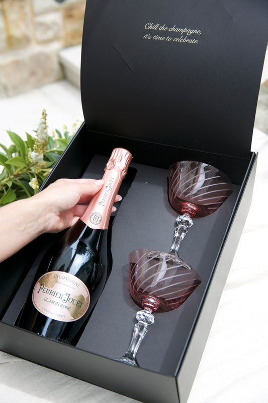 Perrier-Jouët Blason Rosé & Coupe Gift